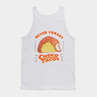 Never Forget: Chocolate Ice Cream Taco Tank Top